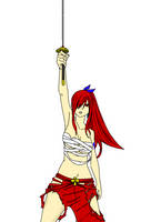 Erza Scarlet Lineart