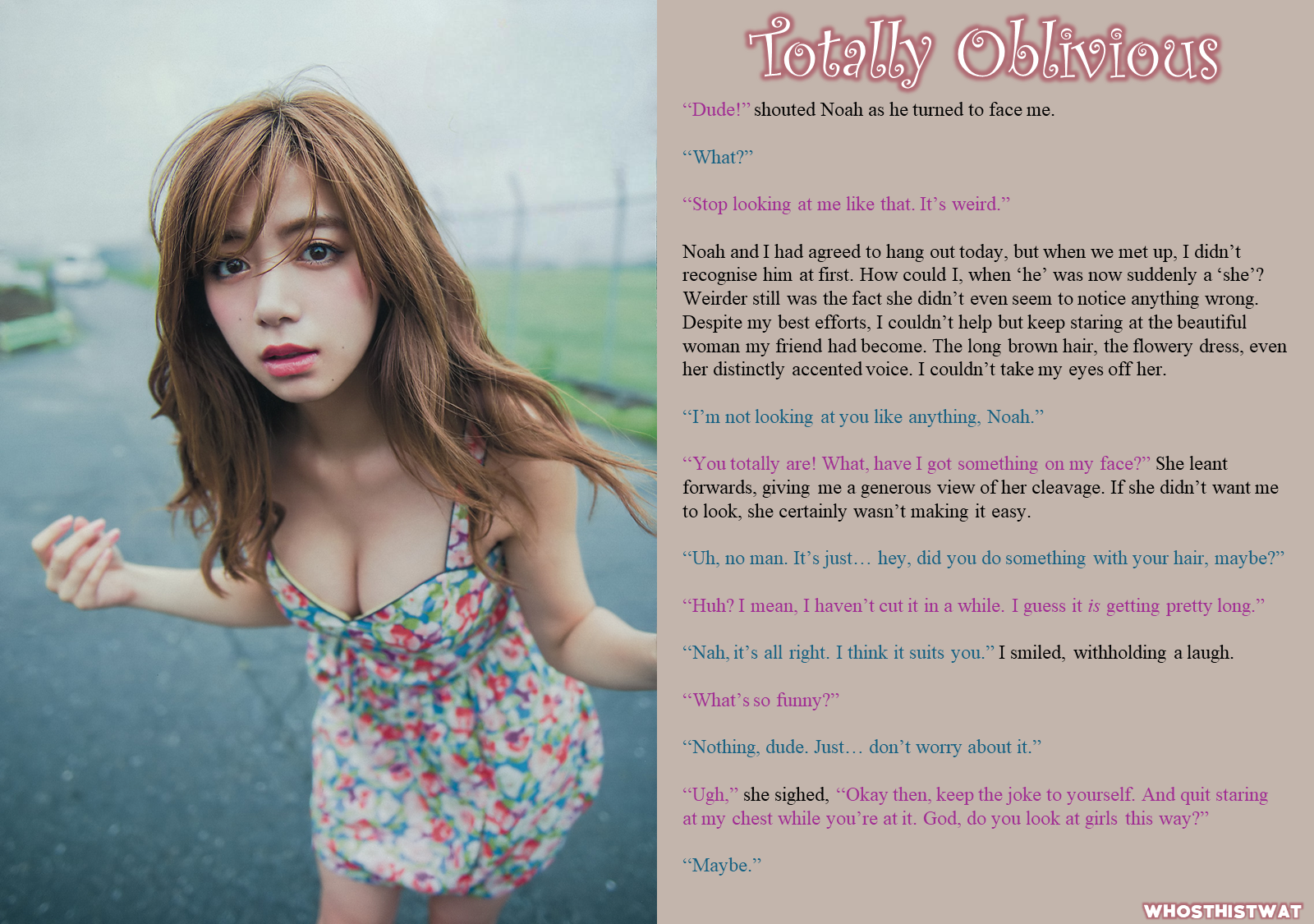 Totally Oblivious TG TF Caption By Whosthistwat On DeviantArt totally-oblivious-tg-tf-caption-by-whosthistwat-on-deviantart
