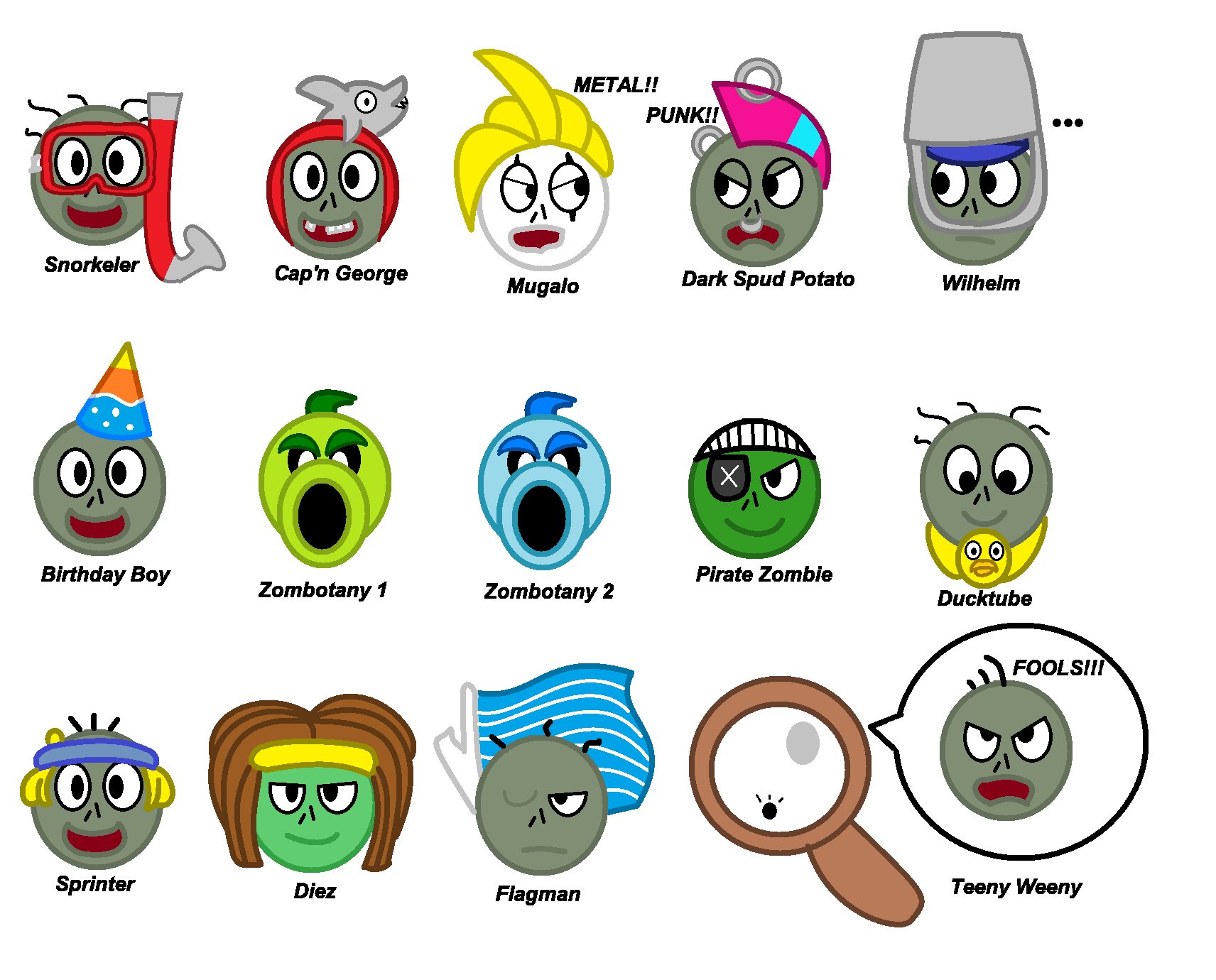 Pvz online plush zombies