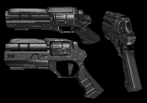 Futuristic Revolver by SuperGatorHator on DeviantArt