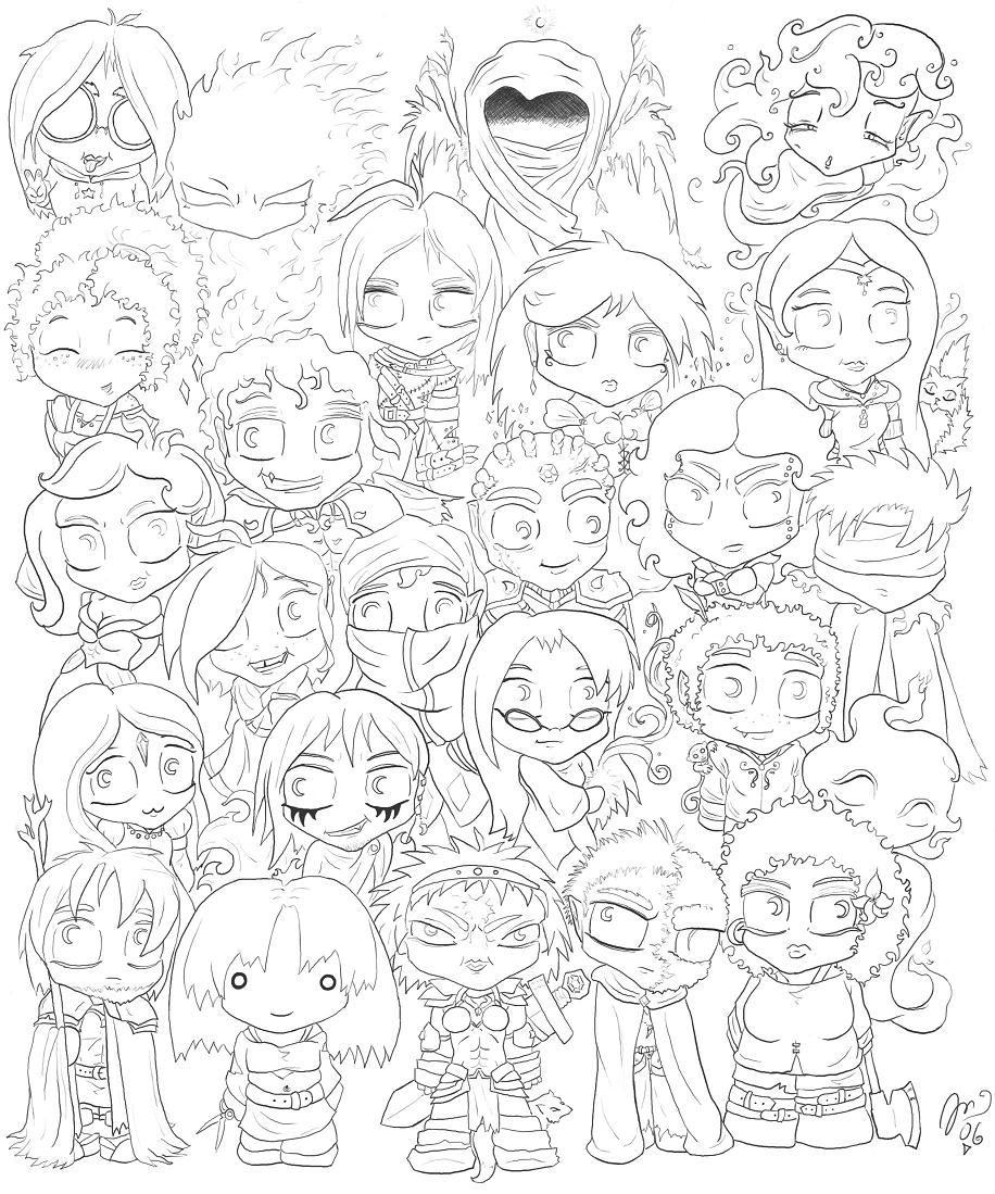 Children of Mayhem: Lineart