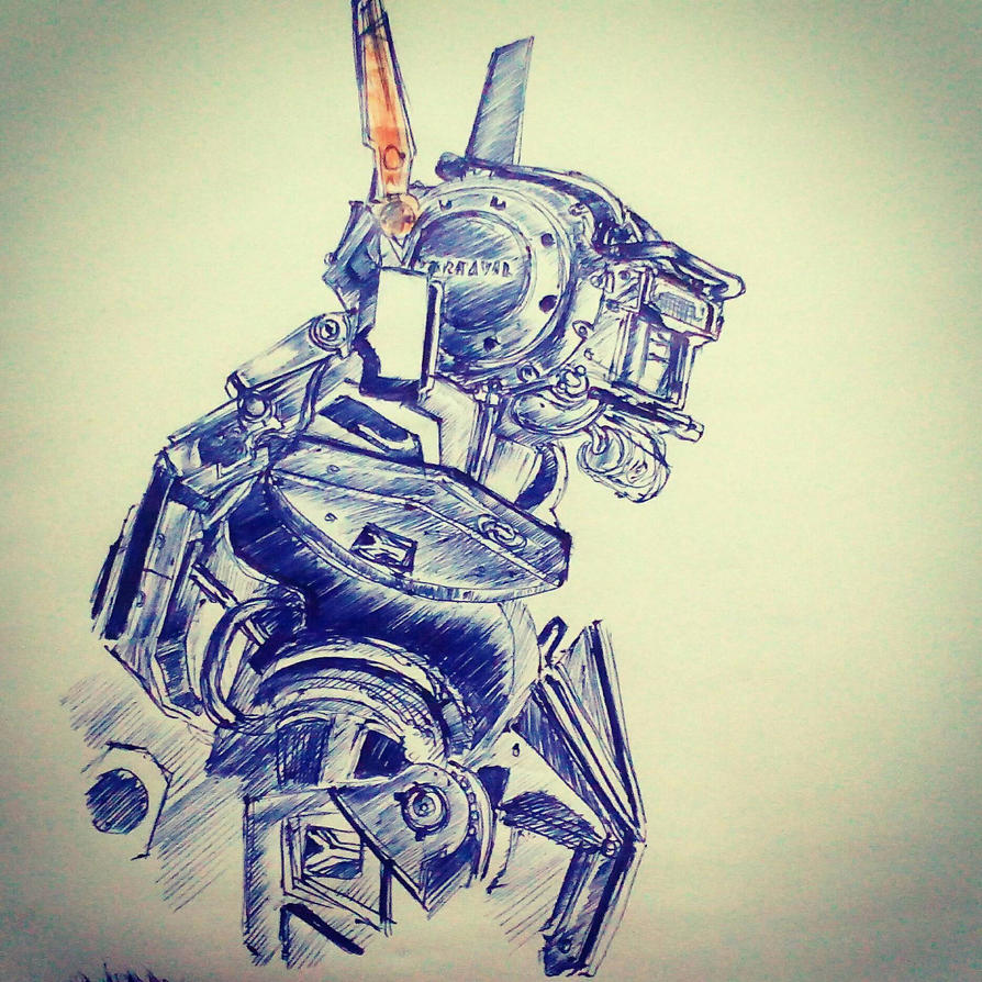 Робот по имени Чаппи рисунок