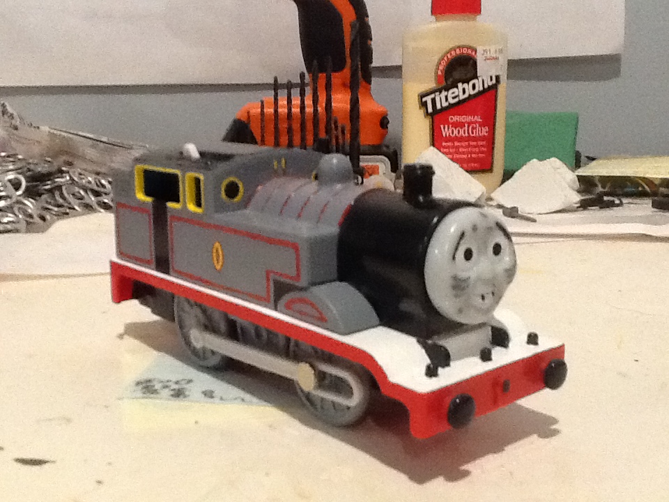 Thomas & Friends TIMOTHY THE GHOST 0 Trackmaster Motorized Train  CUSTOM2