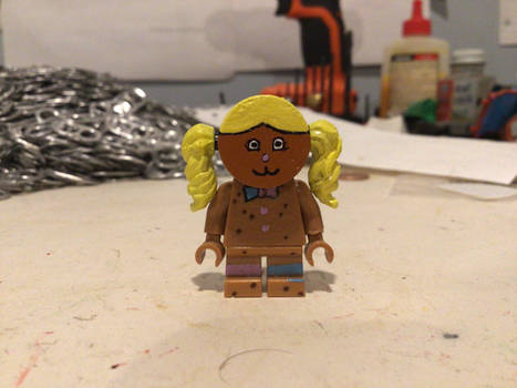 Lego custom Gingerbread little girl