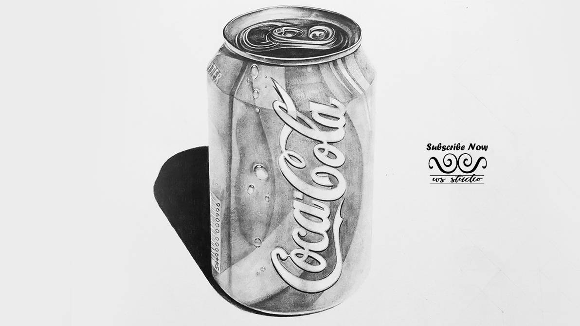 Pencil Drawing Can Coca Cola Can ( WS Studio ) by cwshen on DeviantArt