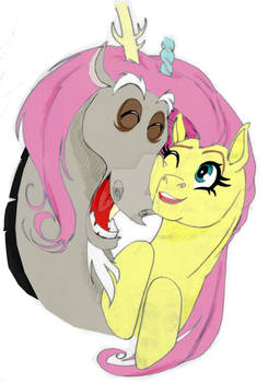 mlp_Discord and Fluttershy_digital colour