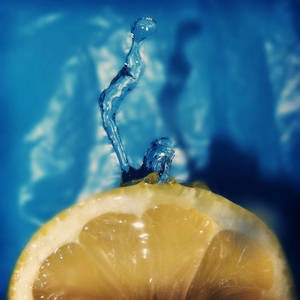 water on lemon