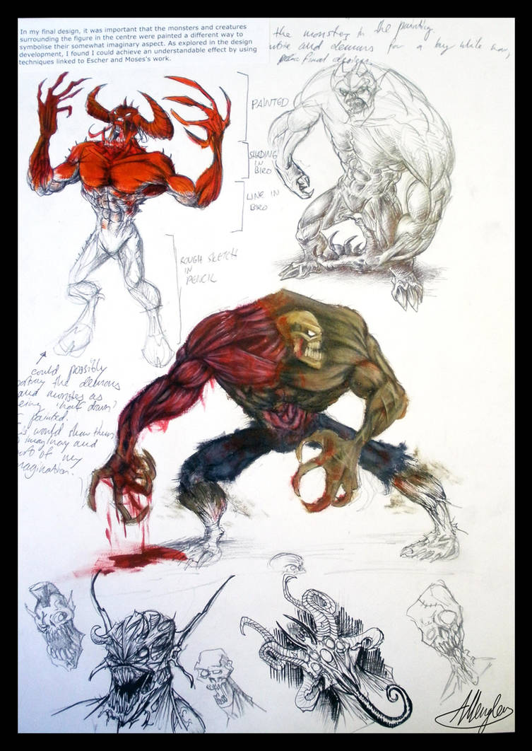Monster Development by AustenMengler on DeviantArt