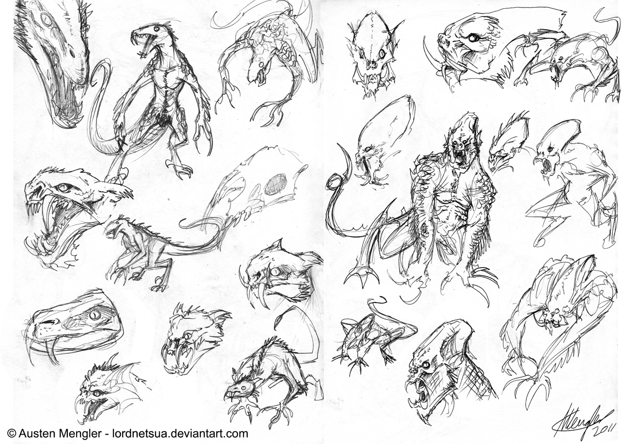 Creature Design: Sketches pg 2