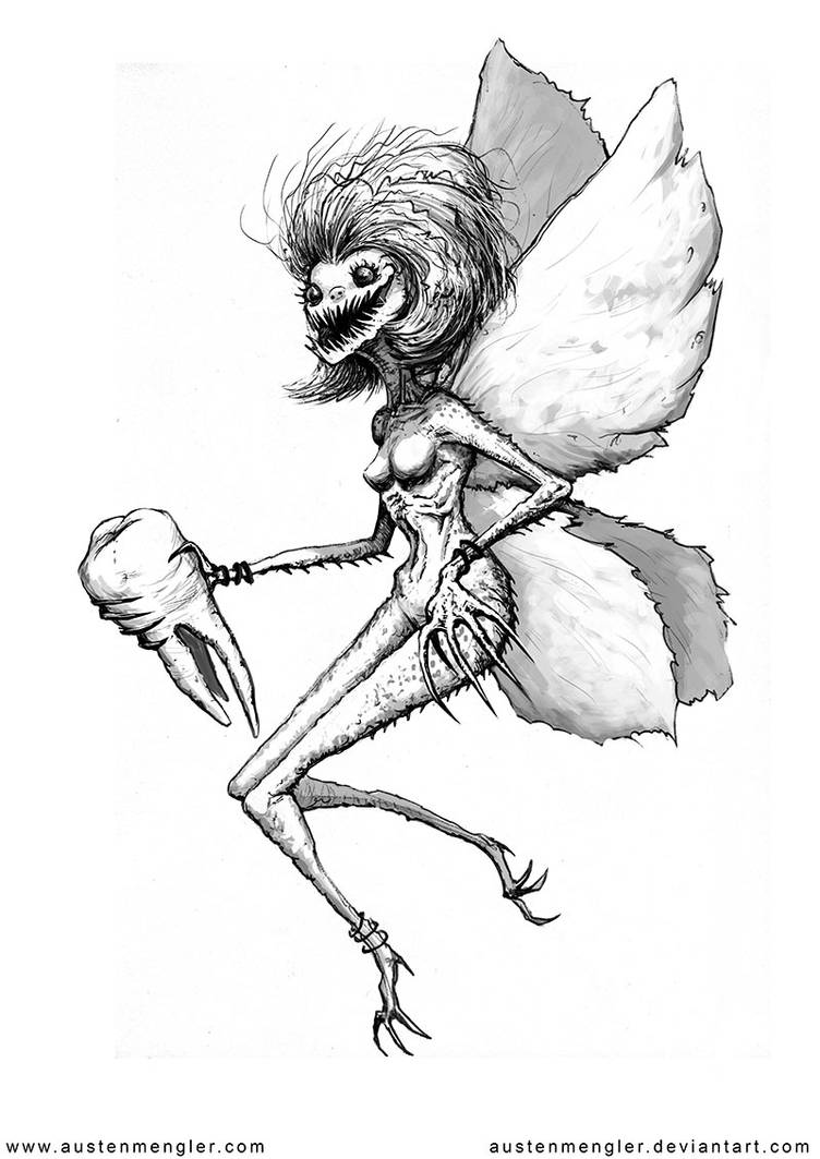 TOOTH FAIRY by AustenMengler on DeviantArt Evil Fairy Sketch. 