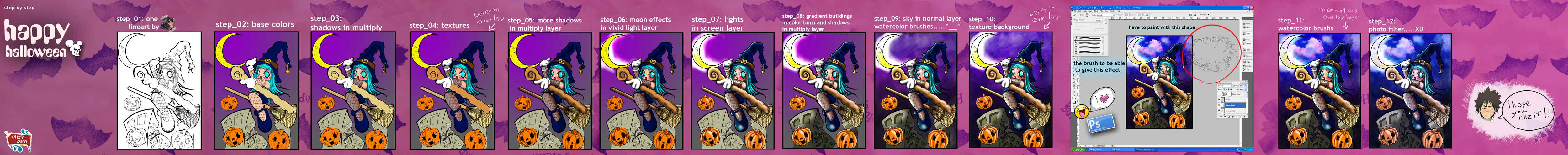 happy halloween_step by step