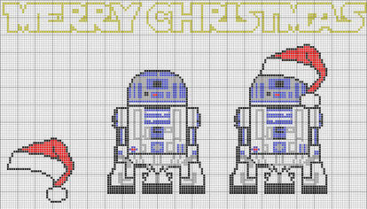 R2D2 Cross Stich Pattern