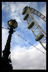 Lampost and London Eye