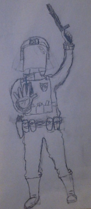 Riot Police Sketch. by Waterway-Wesley on DeviantArt