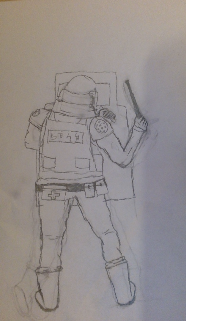Another Riot Police Sketch by Waterway-Wesley on DeviantArt
