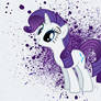 Rarity Ink Splatter Wallpaper