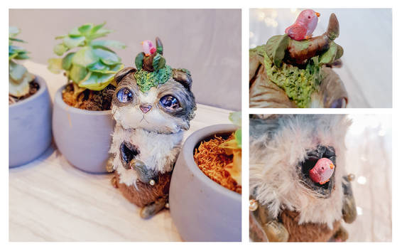 :OOAK Plant Kitty Artdoll(up for adoption):