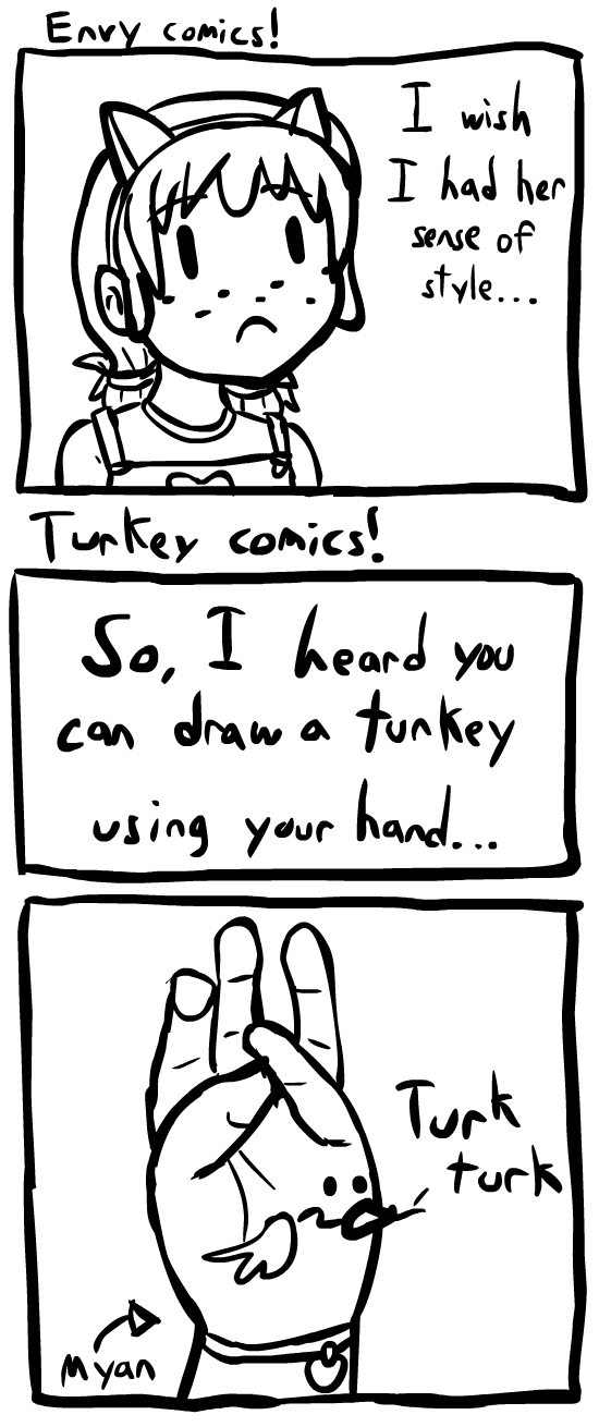 Envy and turkey comic