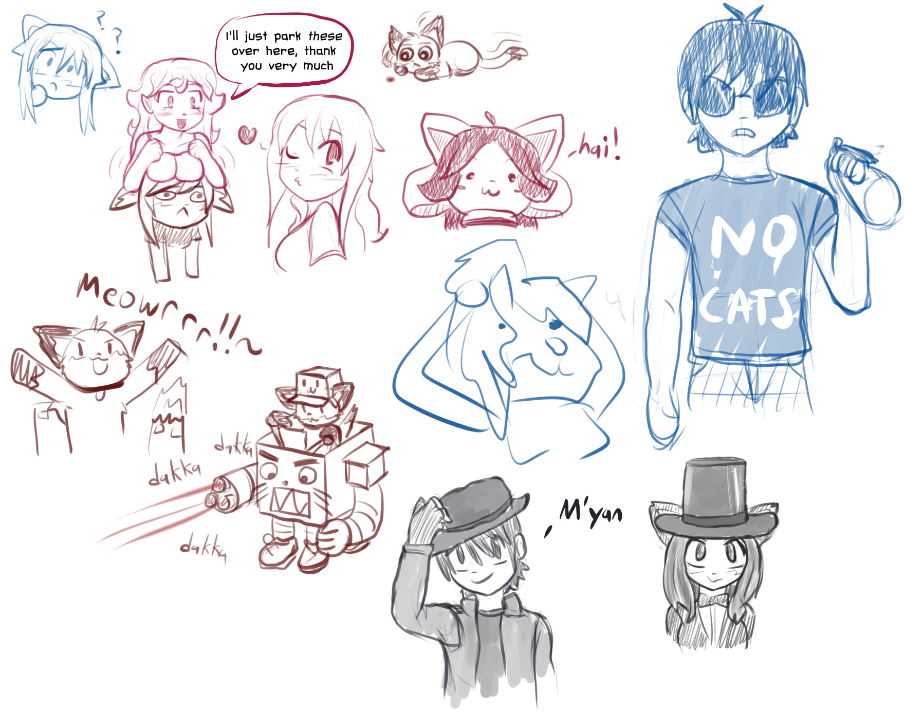 Twitchy Sketches 4 by radstylix