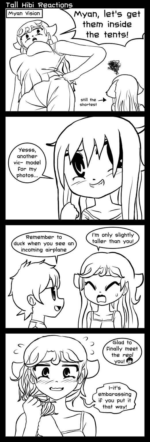 Vote Comic: Tall Hibi Reactions by radstylix
