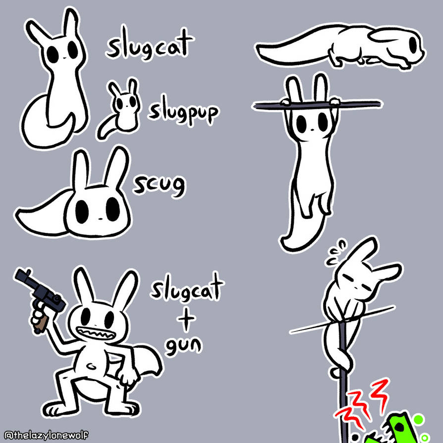 Slug World Slugcat (Rain World) by thelazylonewolf on DeviantArt