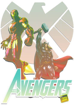 the avengers(iron man + thor)