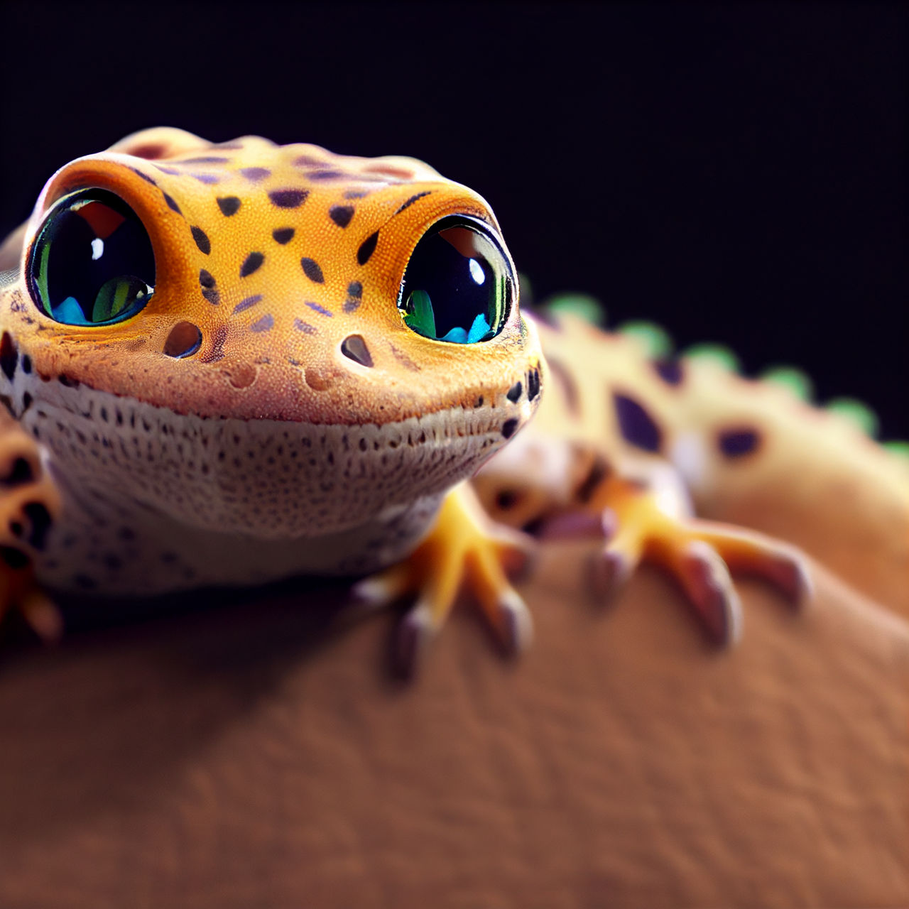 BigRed cute leopard gecko happy nature photography by SketchesbyDani on ...