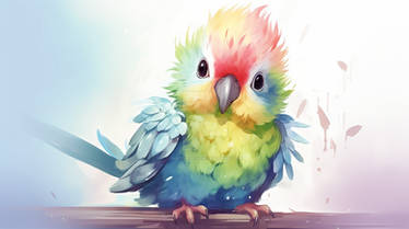 Watercolor Parakeet