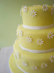 Daisy Wedding Cake by Heidilu22