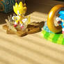 Classic Sonic and Super Sonic