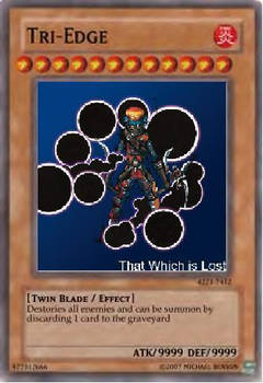 DotHack Tri-Edge Yu-Gi-Oh card