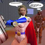 Powergirl saving the day