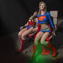 Supergirl captured as well