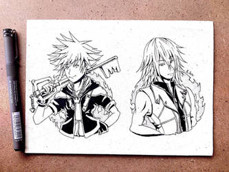 Sora and Riku - Kingdom Hearts