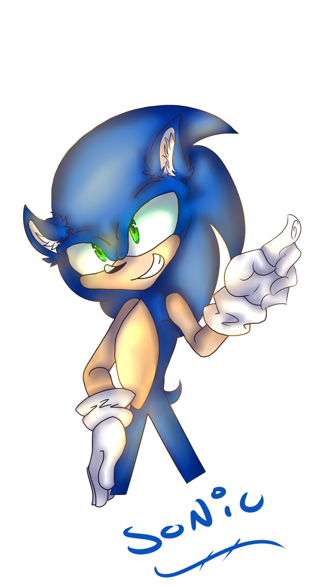 Sonic sketch by SlnCafe on DeviantArt