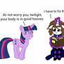 Dawn Shadow and Twilight Sparkle body swap