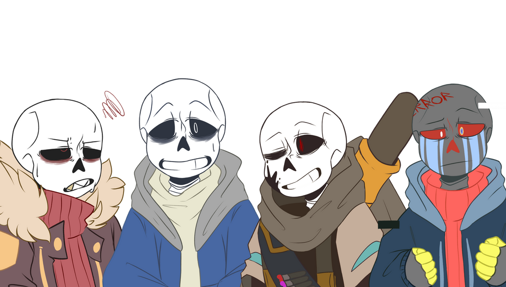 Fell Ink Error, Ink , Classic and Fell sans's by GummyCore on DeviantArt