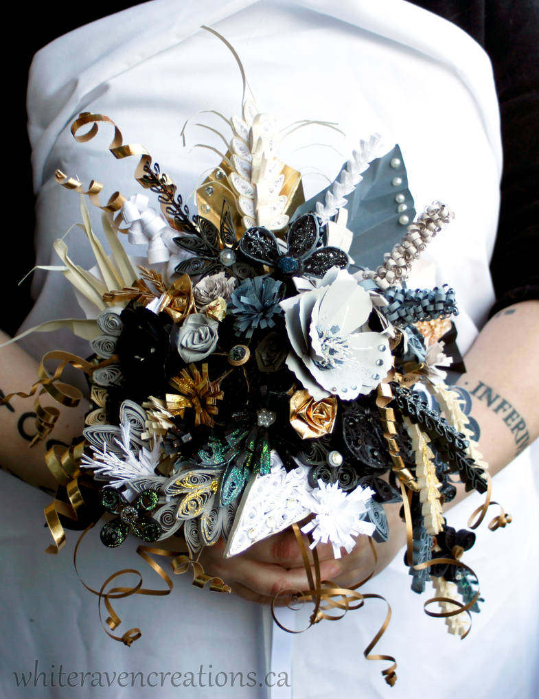 Quilled Bridal Bouquet by El-Sharra