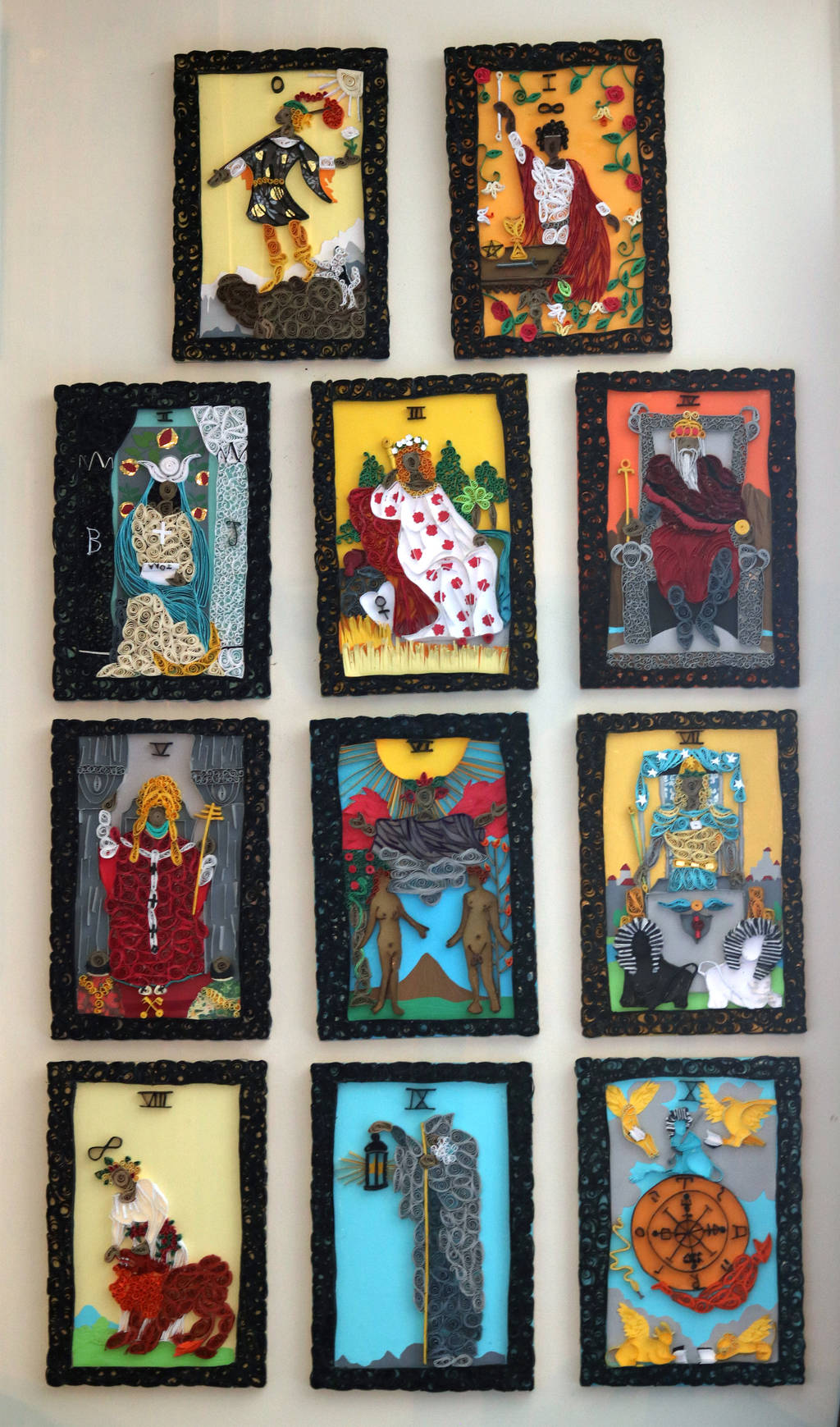 Rider Waite Major Arcana Quilled (First Half) by El-Sharra