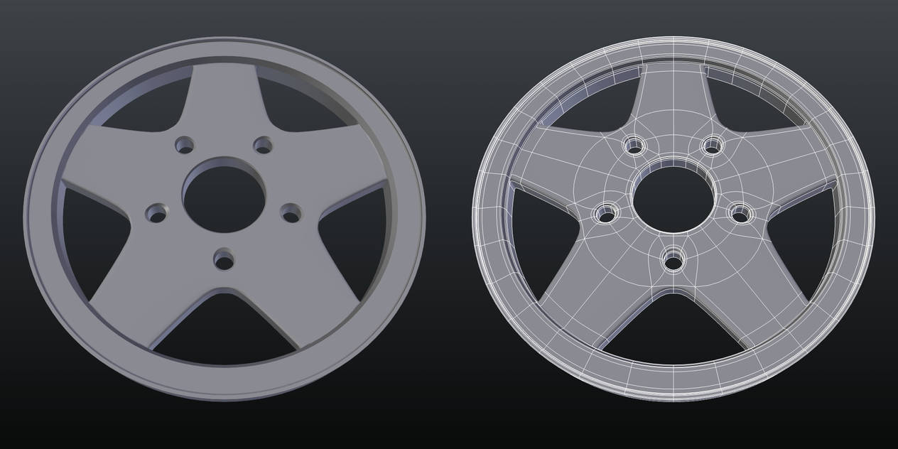 Wheel Rim - Topology Practice by Terrance8d on DeviantArt