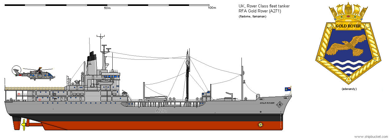 Rover-class small fleet oiler RFA Gold Rover(A271) by dave-llamaman on ...