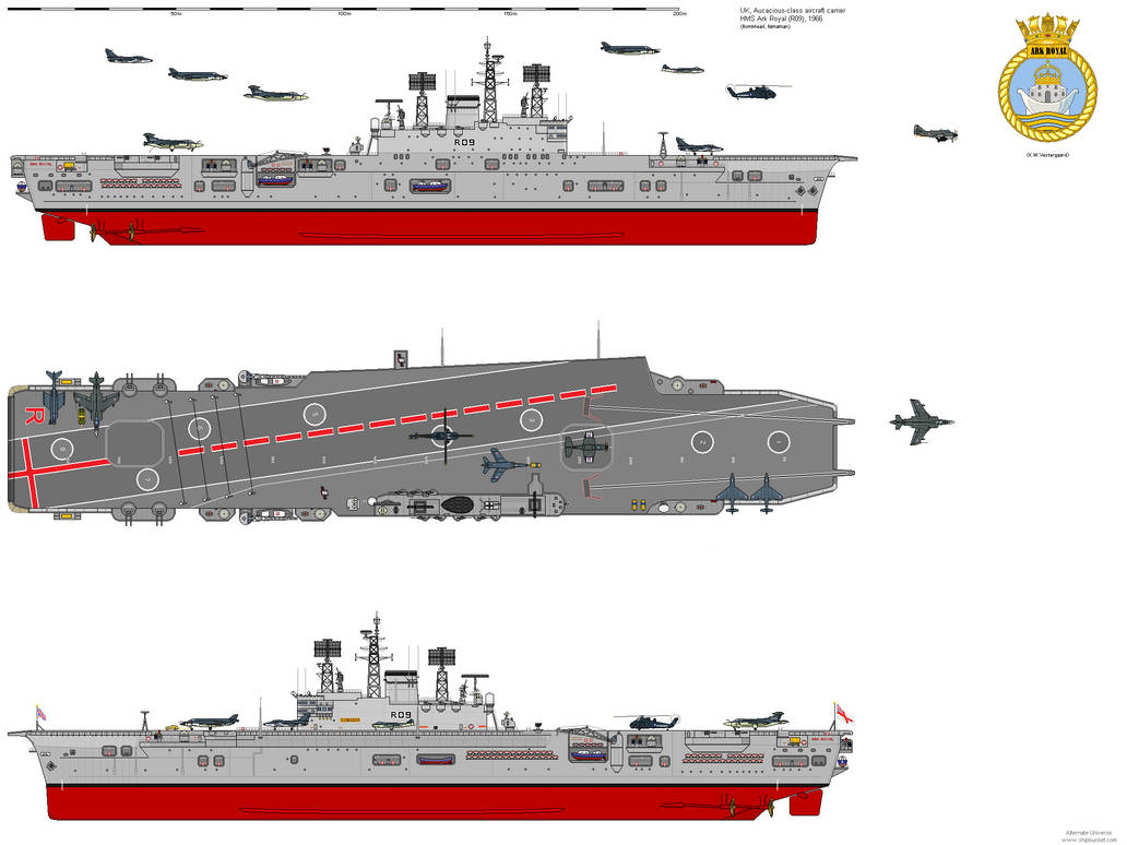 HMS Ark Royal (R09) - 1966 AU by dave-llamaman on DeviantArt