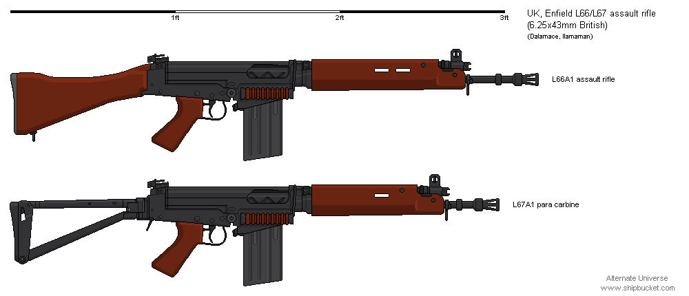 Enfield L66 and L67 assault rifle by dave-llamaman on DeviantArt