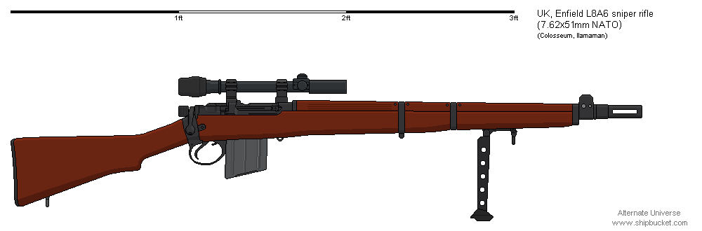 Lee-Enfield L8A6 sniper rifle - AU by dave-llamaman on DeviantArt