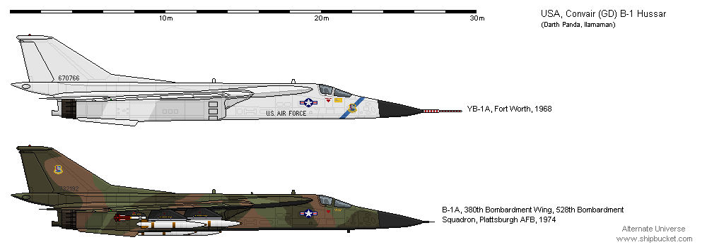 Convair (General Dynamics) B-1A Hussar (AU)