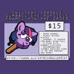 Twilight Sparkle Enamel Pin Preorder OPEN til Sep3