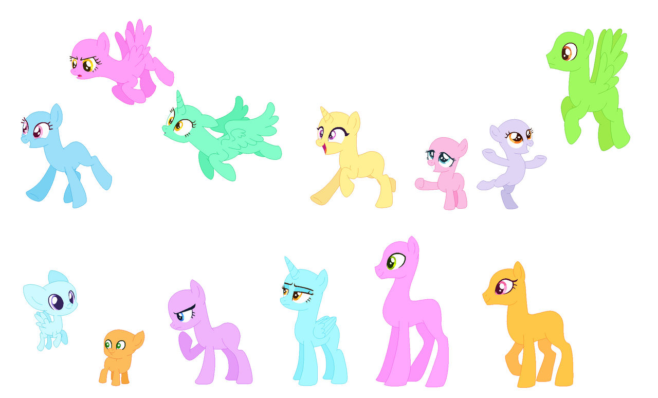 MLP Bases by Kitzune99 on DeviantArt