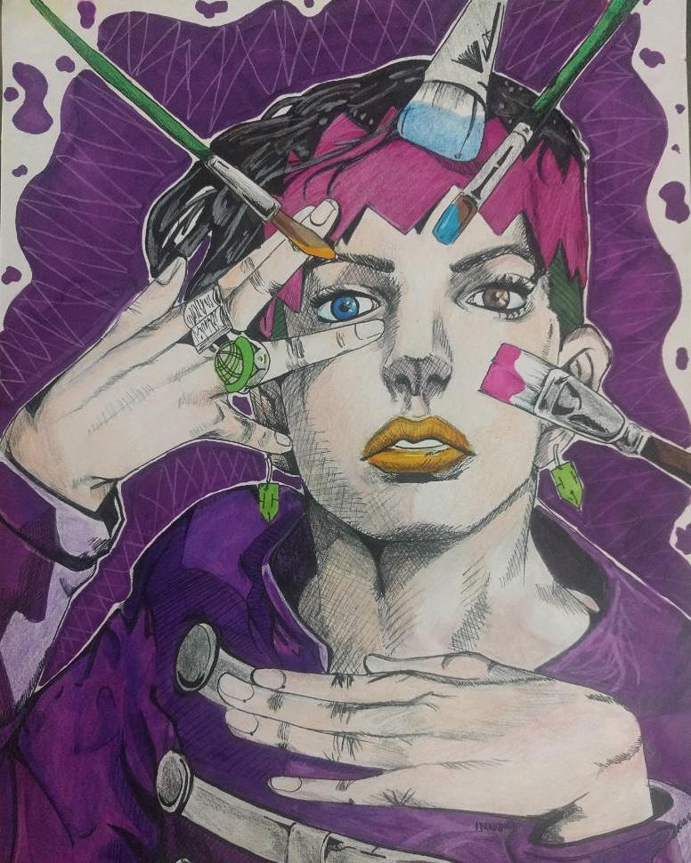 Rohan Kishibe- Fanart (Hirohiko Araki's Style) by kyuumfk09 on DeviantArt