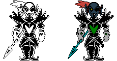 Genocide Undyne/Undyne the Undying Colored Sprite