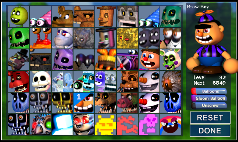 Fnaf World enemies Front View Renders by FrankZa166 on DeviantArt